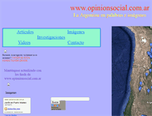 Tablet Screenshot of opinionsocial.com.ar